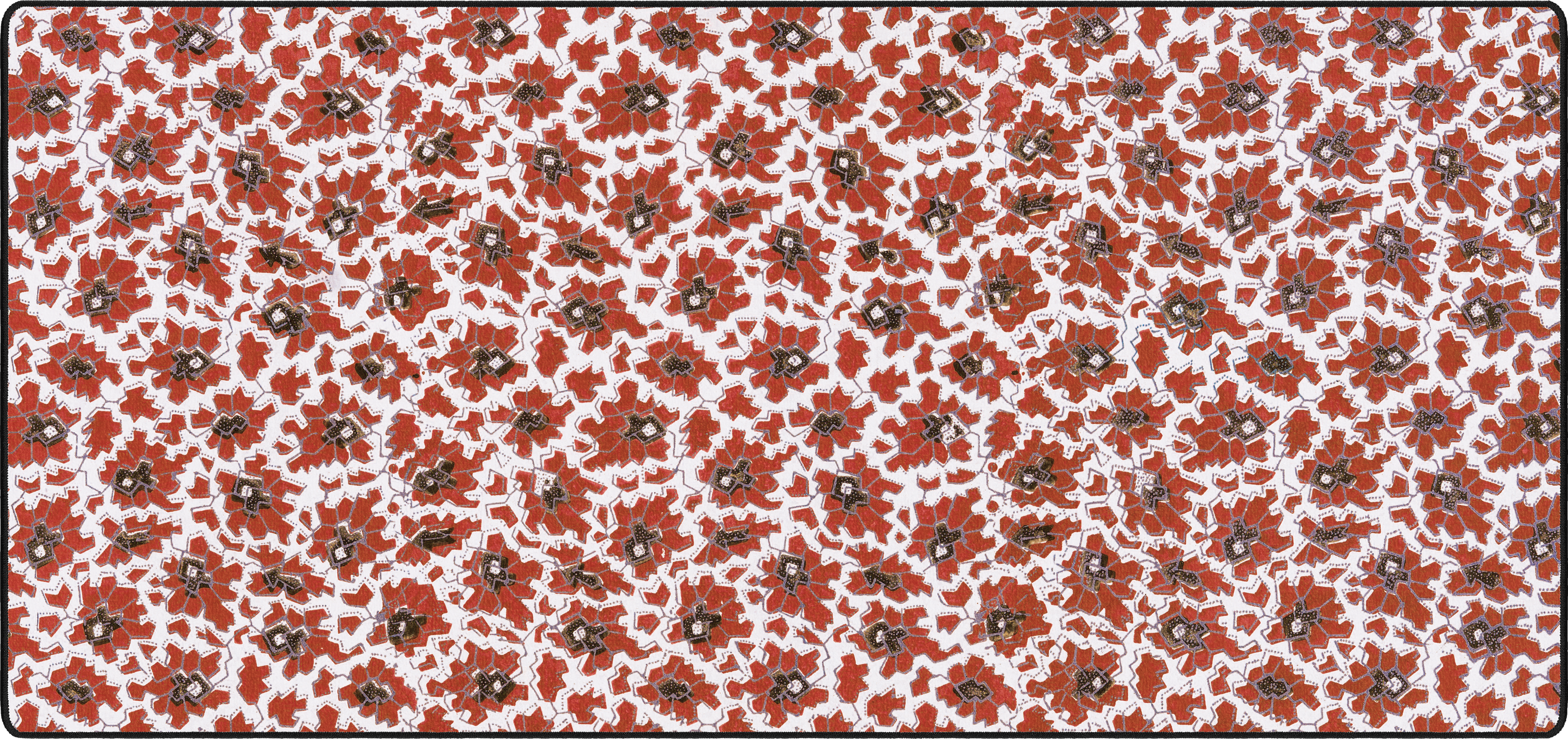 Windowpane Bouquet mousepad thumbnail, Red, Large/XXL