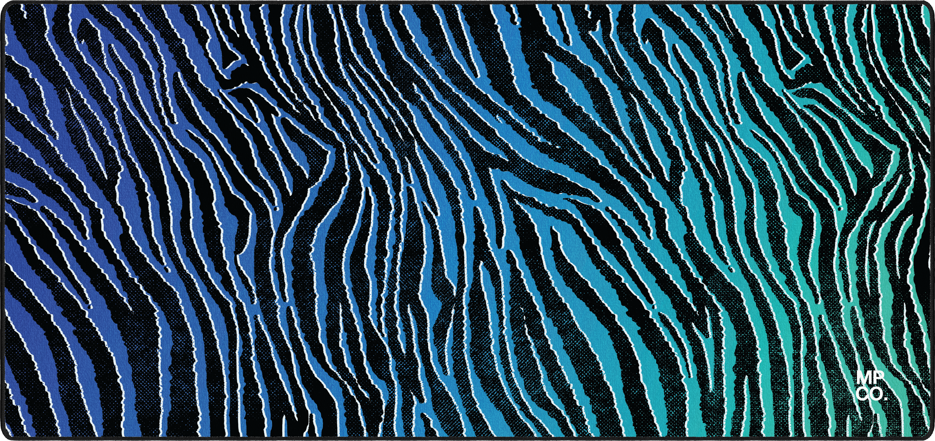 Zebra mousepad thumbnail, Blue, Large/XXL
