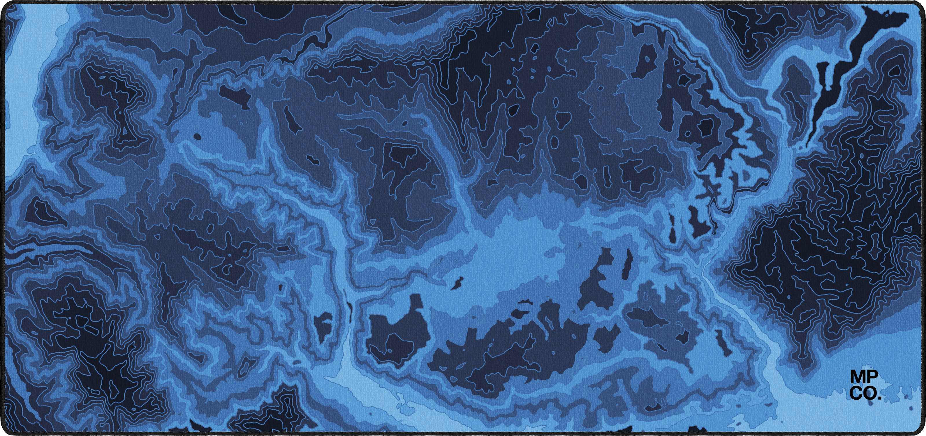 Zoom Map mousepad thumbnail, Blue, Large/XXL