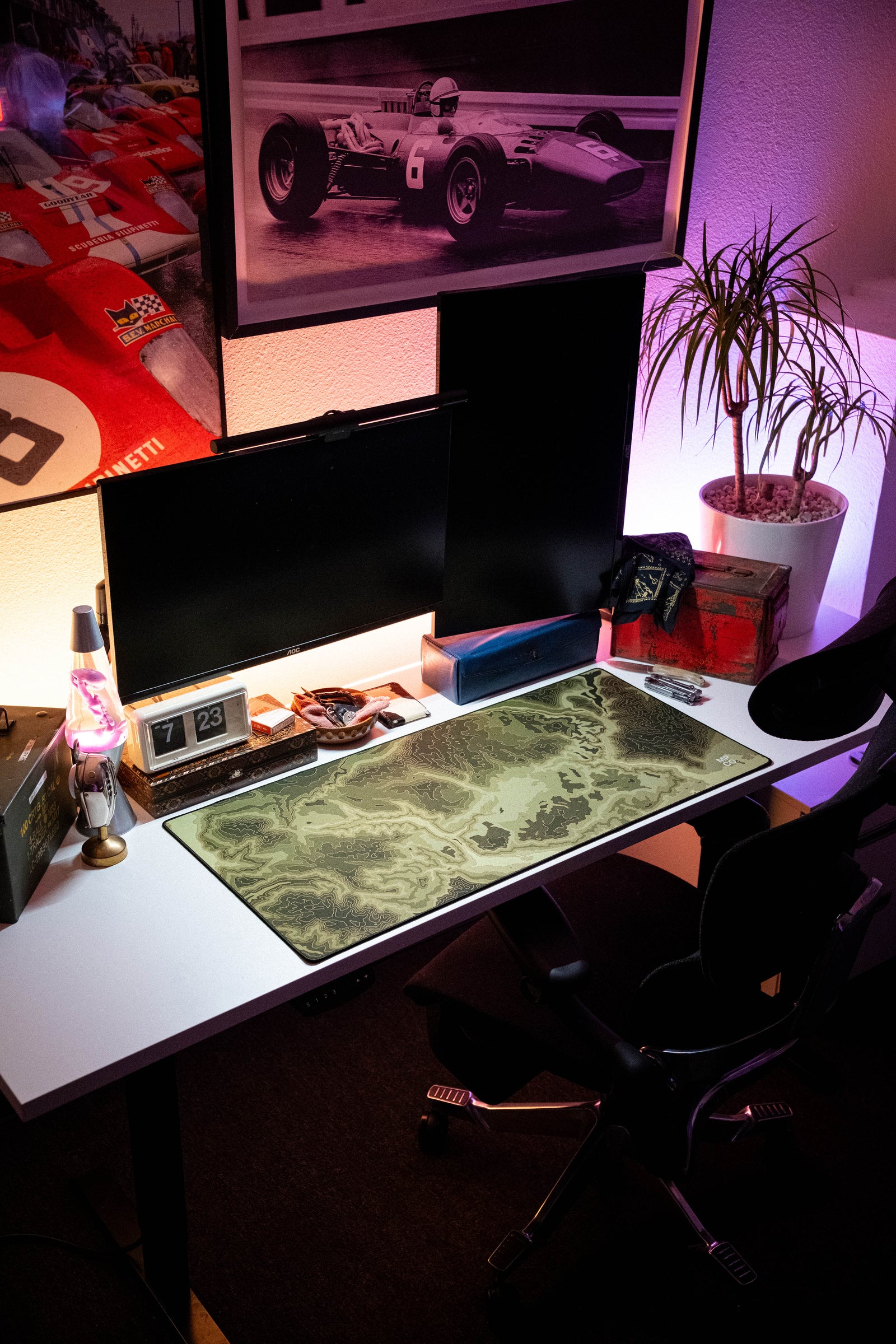 Zoom Map - Green desk setup