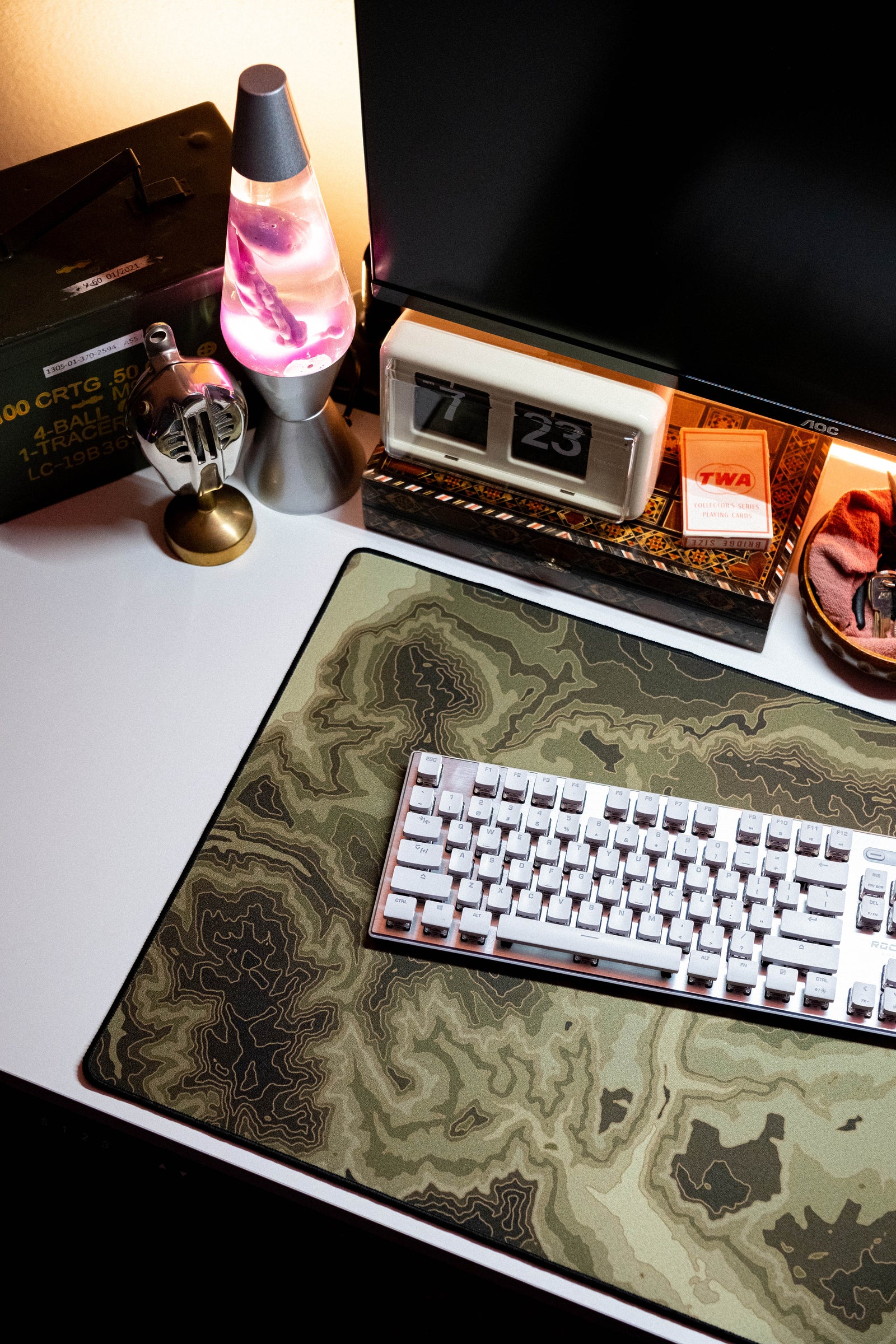 Zoom Map - Green desk setup