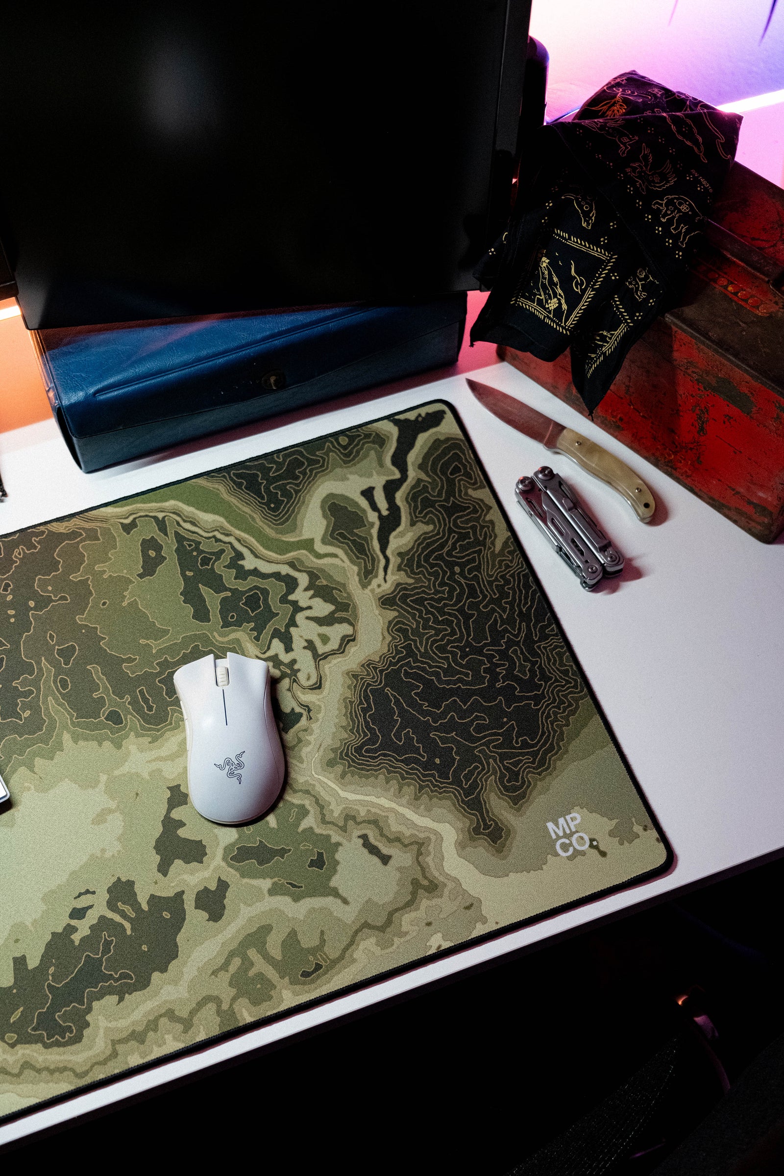 Zoom Map - Green desk setup