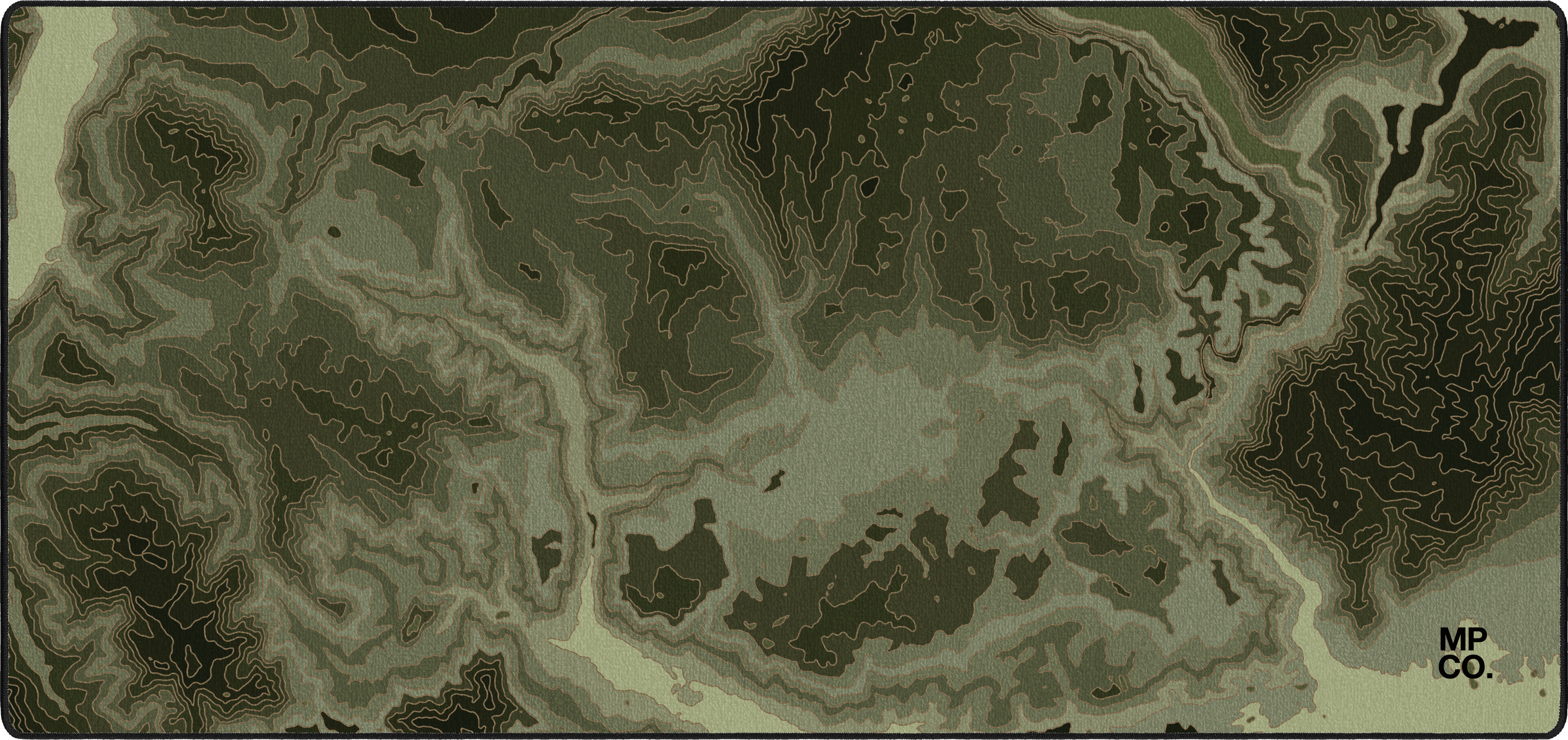 Zoom Map mousepad thumbnail, Green, Large/XXL
