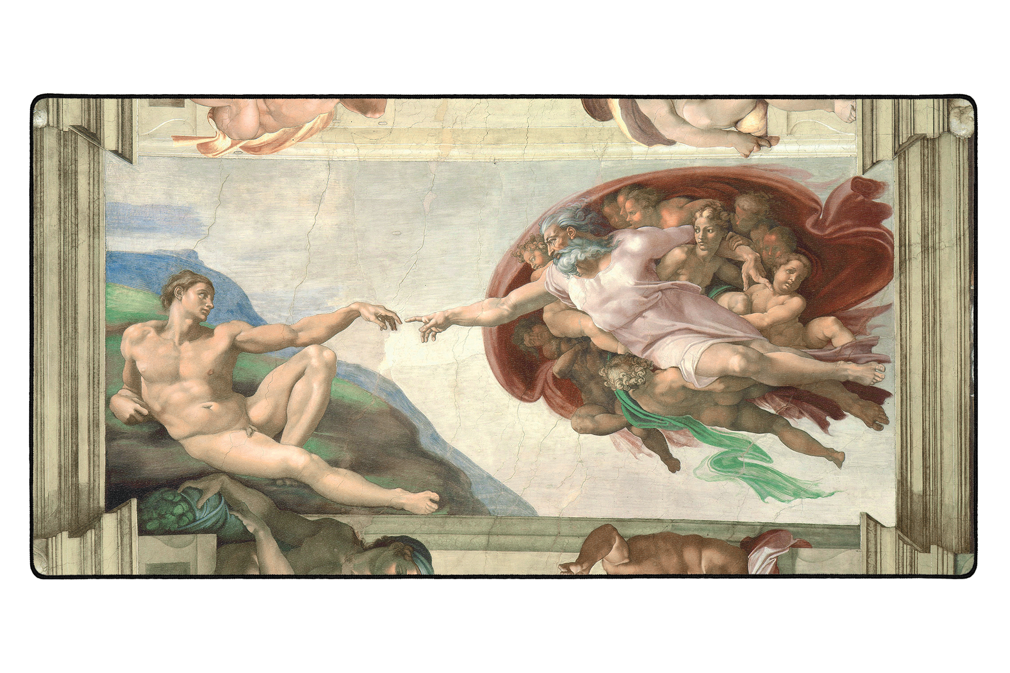 Creation of Adam, by Michelangelo - The Mousepad Company