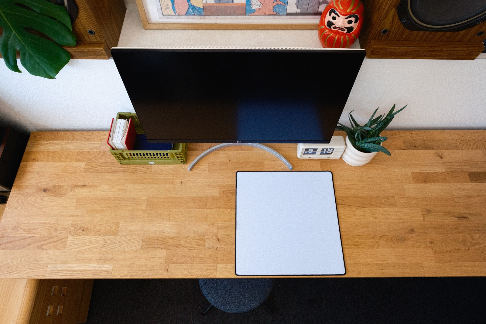 Medium mousepad shown on a desk